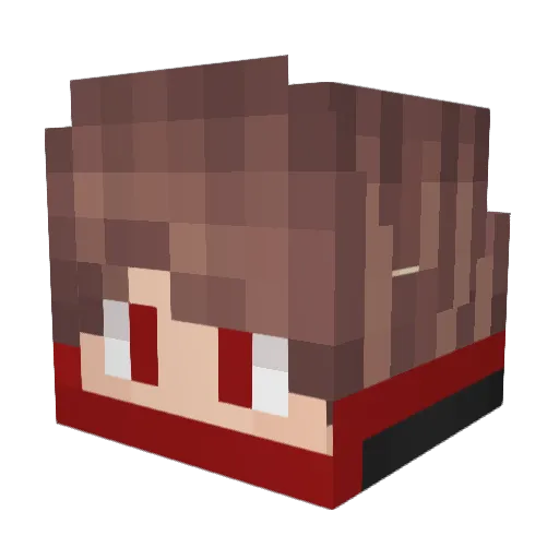 Th3Animix Minecraft avatar head, 3D render