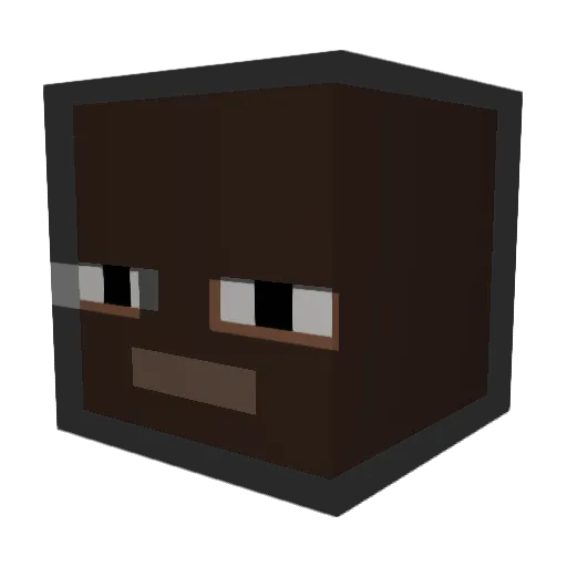 Th3BlackGuy Minecraft avatar head, 3D render