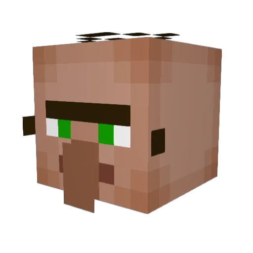 Th3ChubbyTurtle Minecraft avatar head, 3D render
