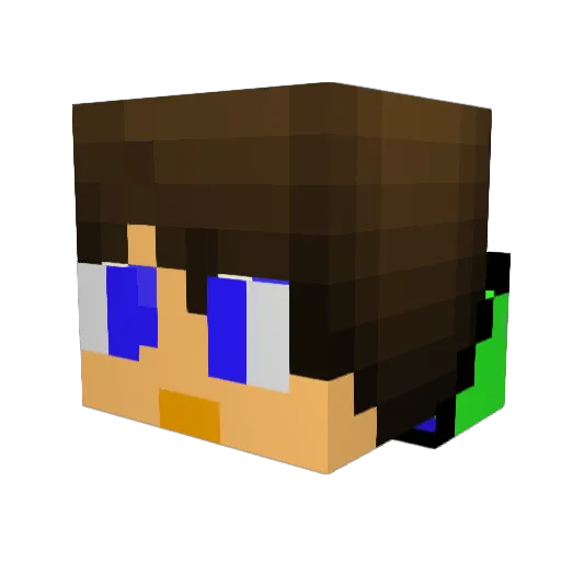 Th3D4K4 Minecraft avatar head, 3D render