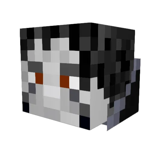 Th3DarkPhoenix Minecraft avatar head, 3D render