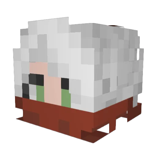 Th3Drifter7 Minecraft avatar head, 3D render