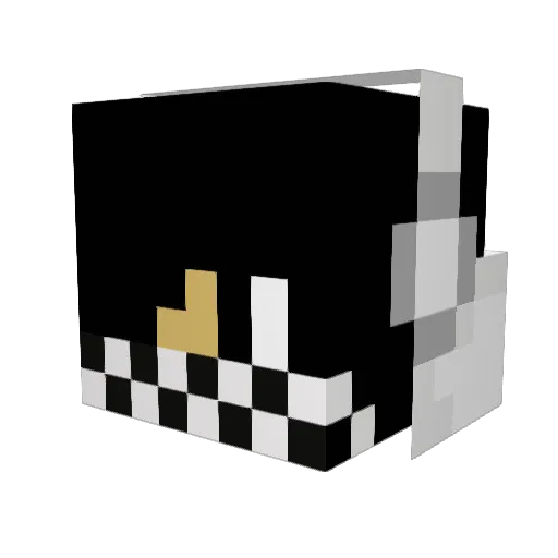 Th3EvilChick3n Minecraft avatar head, 3D render