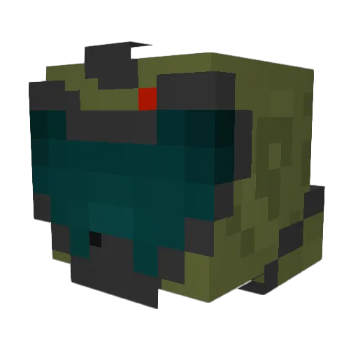 Th3Frizz Minecraft avatar head, 3D render