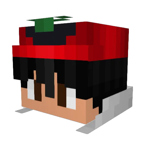 Th3LastNutB3nd3r Minecraft avatar head, 3D render