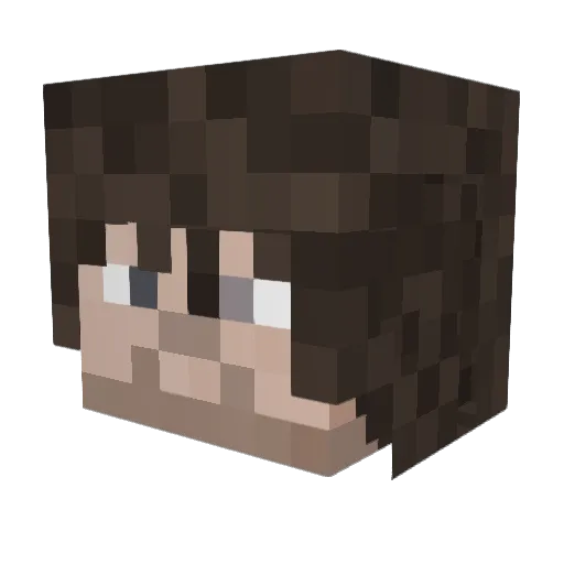Th3LightF0x Minecraft avatar head, 3D render