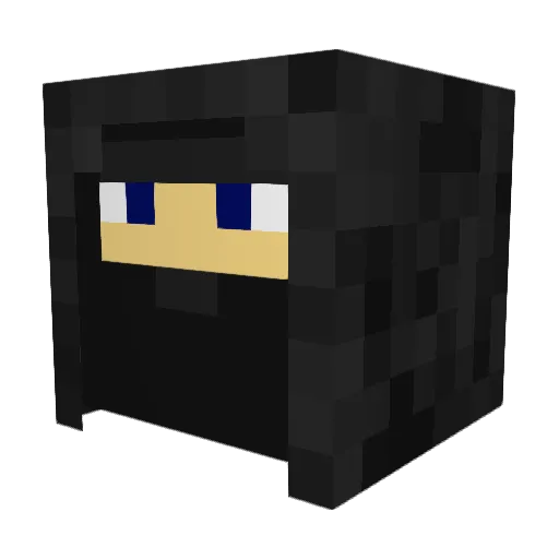 Th3M3lon Minecraft avatar head, 3D render