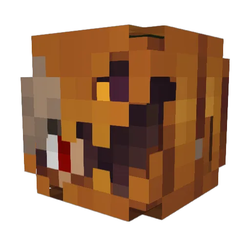 Th3MemeG0d Minecraft avatar head, 3D render