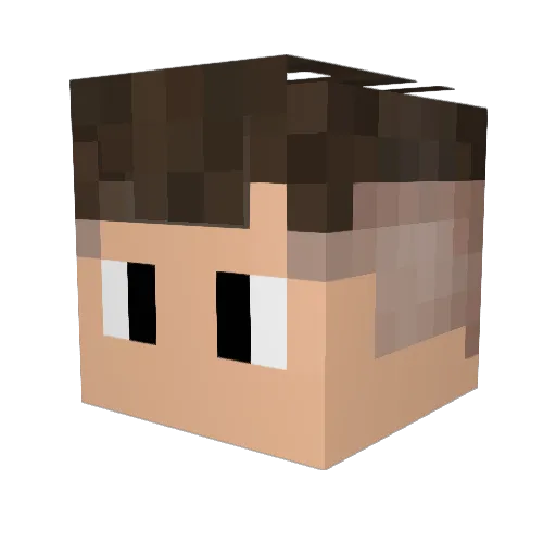 Th3Mix54 Minecraft avatar head, 3D render