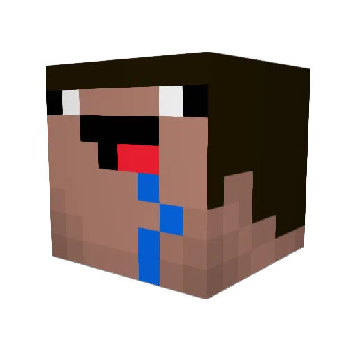 Th3Nu8 Minecraft avatar head, 3D render