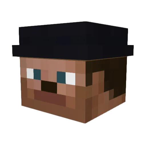 Th3OfficialHacks Minecraft avatar head, 3D render