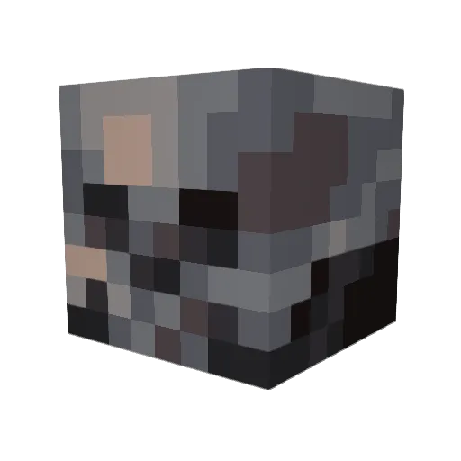 Th3Qu1qu3x Minecraft avatar head, 3D render