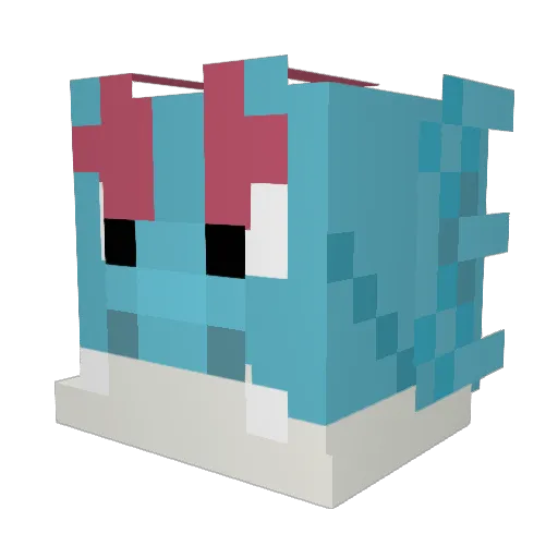 Th3R4ndom Minecraft avatar head, 3D render