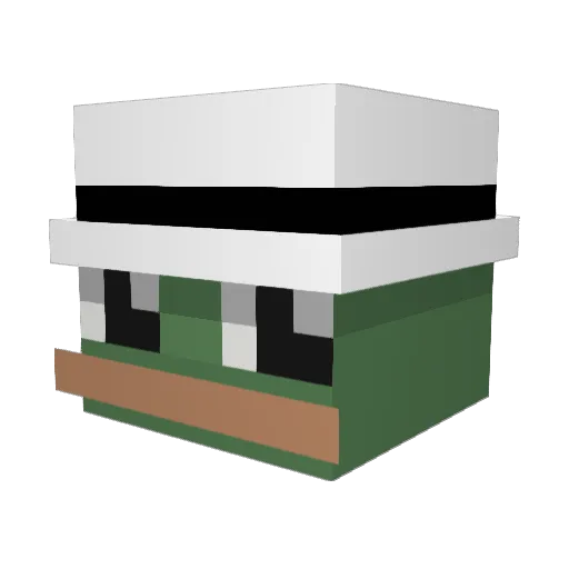 Th3Racer Minecraft avatar head, 3D render
