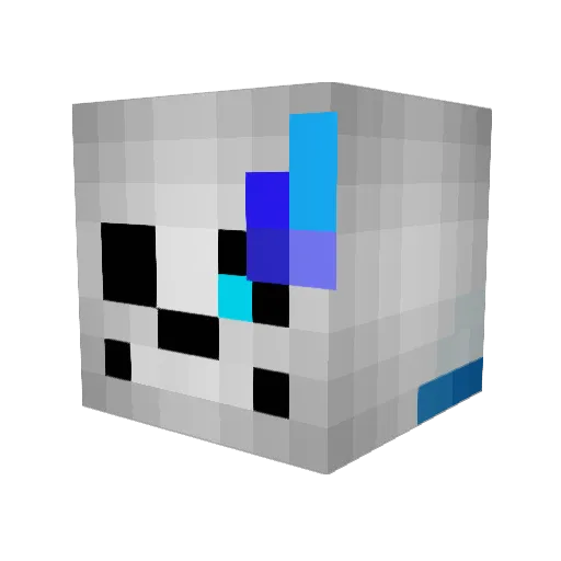 Th3RealMi Minecraft avatar head, 3D render