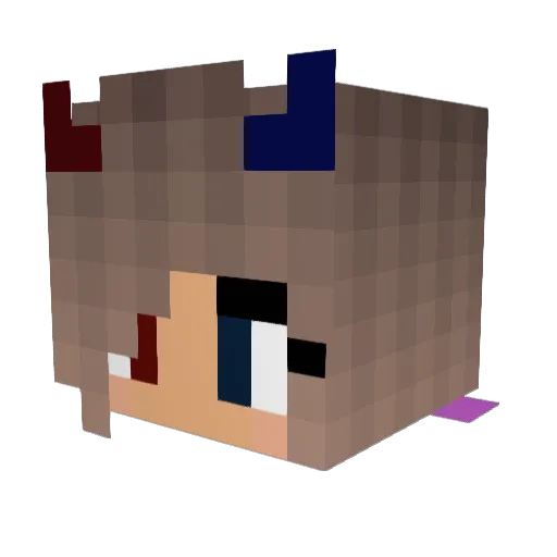 Th3Yluvma4te Minecraft avatar head, 3D render
