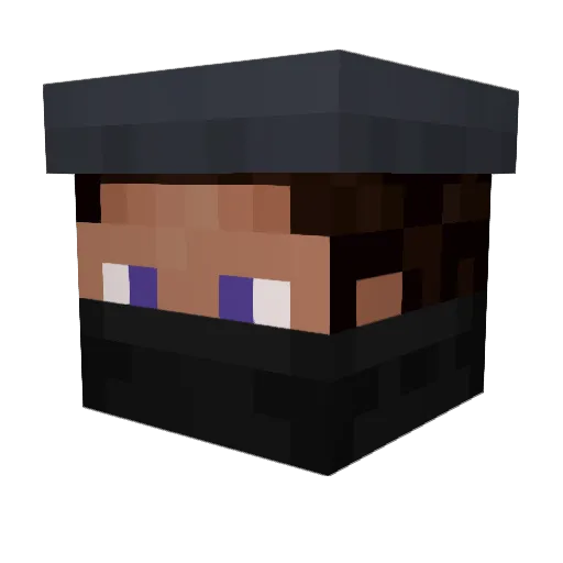 Th3m1s Minecraft avatar head, 3D render