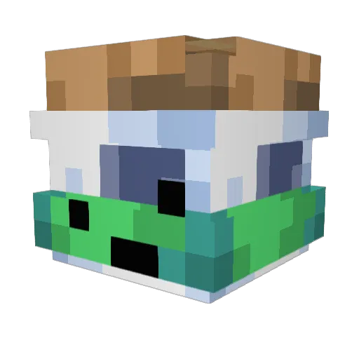Th3milkman_ Minecraft avatar head, 3D render