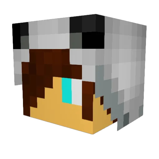 Th3nAAs Minecraft avatar head, 3D render