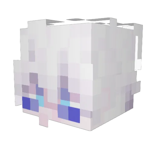 Th3s Minecraft avatar head, 3D render