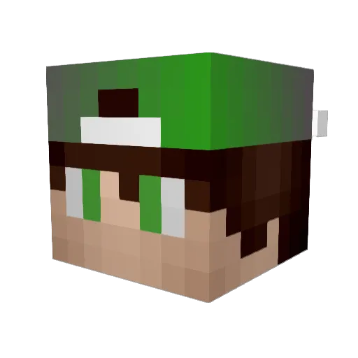 Th4tB01 Minecraft avatar head, 3D render
