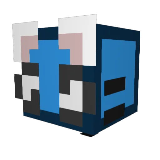 Th4umas Minecraft avatar head, 3D render