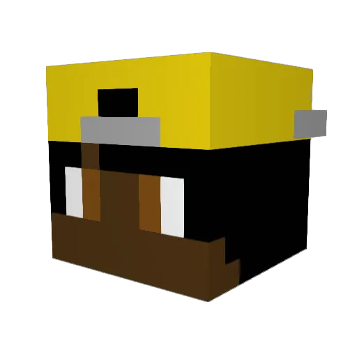 ThA_HoRnY Minecraft avatar head, 3D render