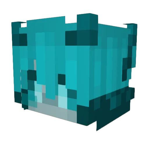 ThAlastor Minecraft avatar head, 3D render