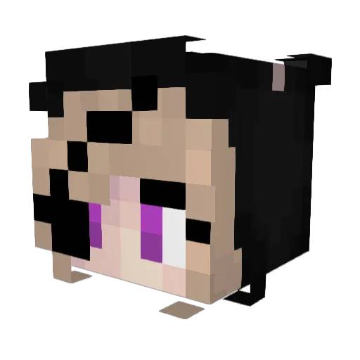 ThC0ldGirl Minecraft avatar head, 3D render