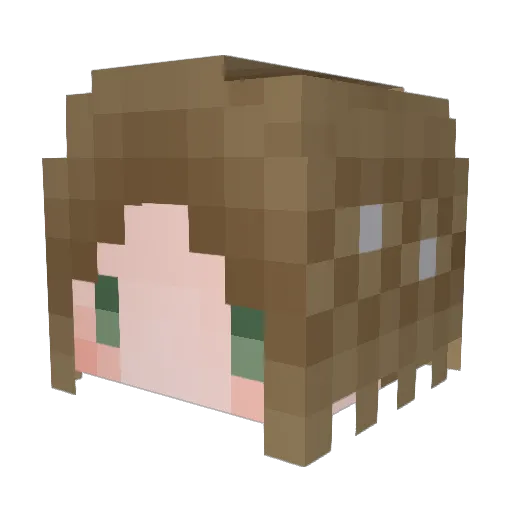 ThDarkOne Minecraft avatar head, 3D render