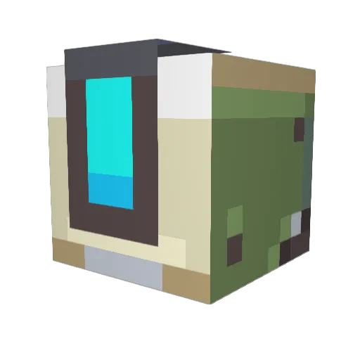 ThEBaDRoboT Minecraft avatar head, 3D render