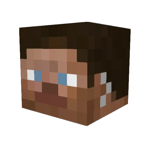 ThEGAME1043 Minecraft avatar head, 3D render