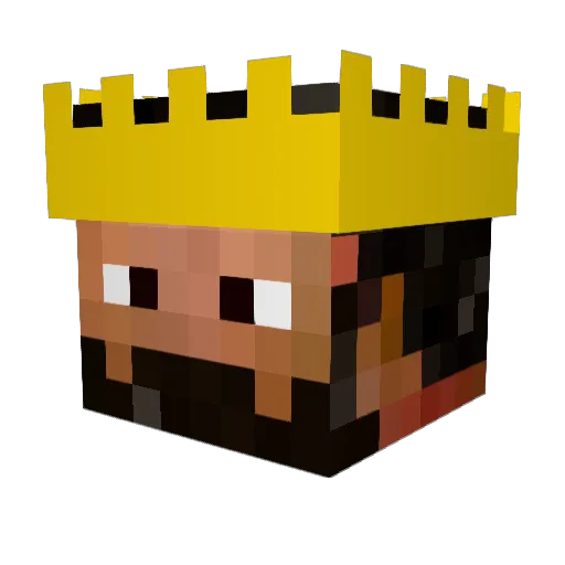 ThGalvani Minecraft avatar head, 3D render