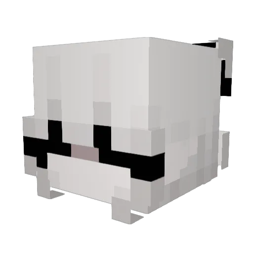 ThN_ Minecraft avatar head, 3D render