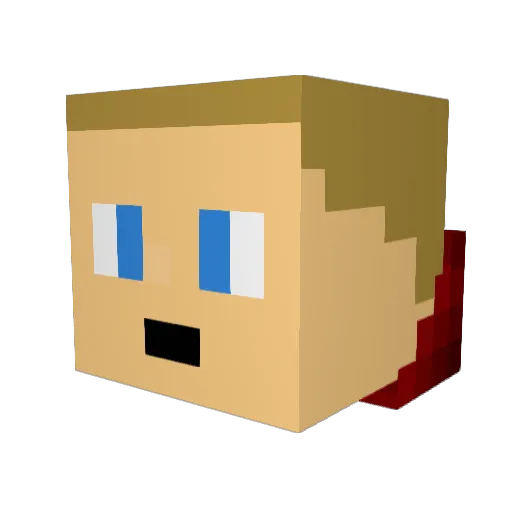 ThOmAsScHmItZ Minecraft avatar head, 3D render