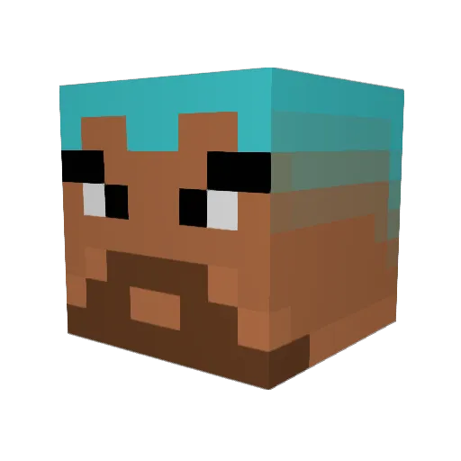ThRobite Minecraft avatar head, 3D render