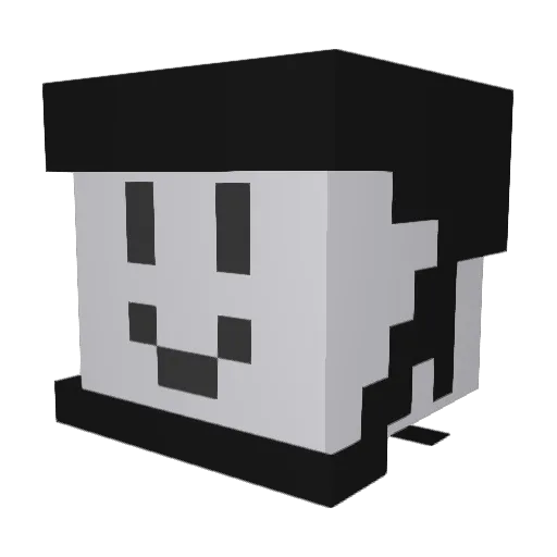 ThSeB Minecraft avatar head, 3D render