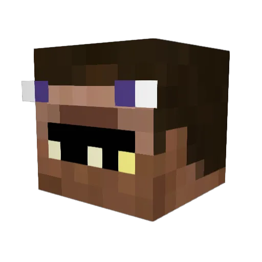 Th_leon19 Minecraft avatar head, 3D render
