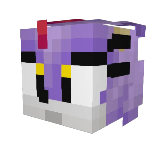 ThaDuckTho Minecraft avatar head, 3D render