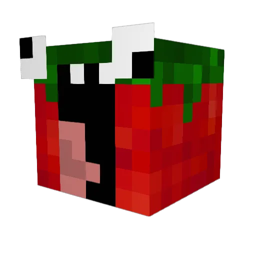ThaGamingTomato Minecraft avatar head, 3D render