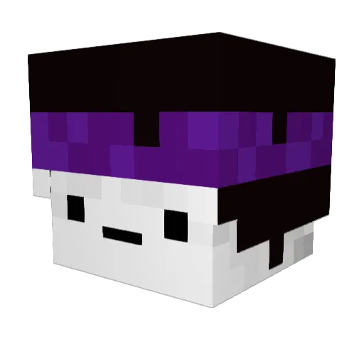 ThaHippie Minecraft avatar head, 3D render