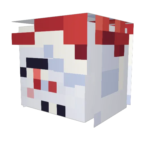 ThaHunter Minecraft avatar head, 3D render