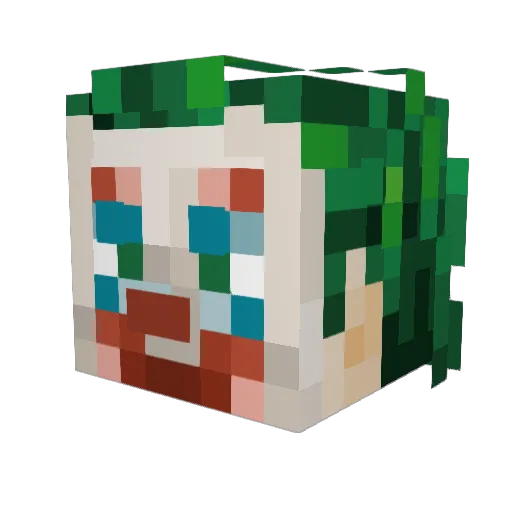ThaJKer2008 Minecraft avatar head, 3D render