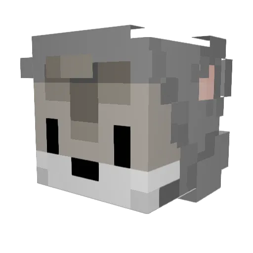 ThaNvX Minecraft avatar head, 3D render