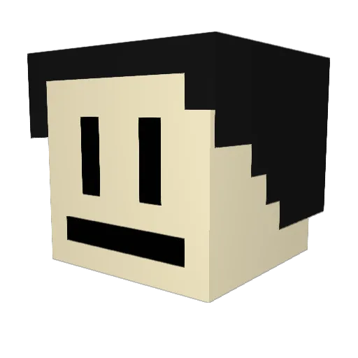 ThaPITFounder Minecraft avatar head, 3D render