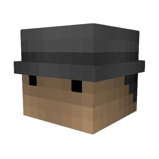 ThaPatriot Minecraft avatar head, 3D render