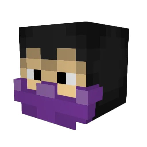 ThaReeLG Minecraft avatar head, 3D render