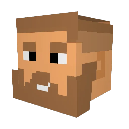 ThaToaD Minecraft avatar head, 3D render