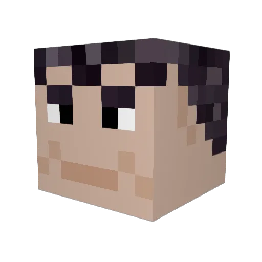 ThaTyger Minecraft avatar head, 3D render