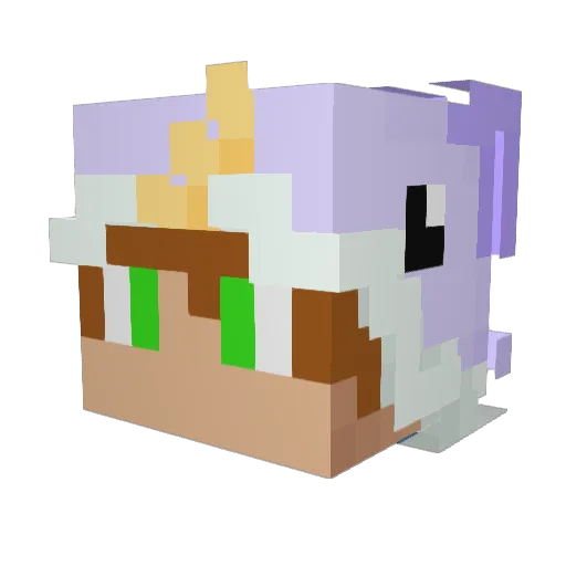 ThaUNh0lyGod Minecraft avatar head, 3D render